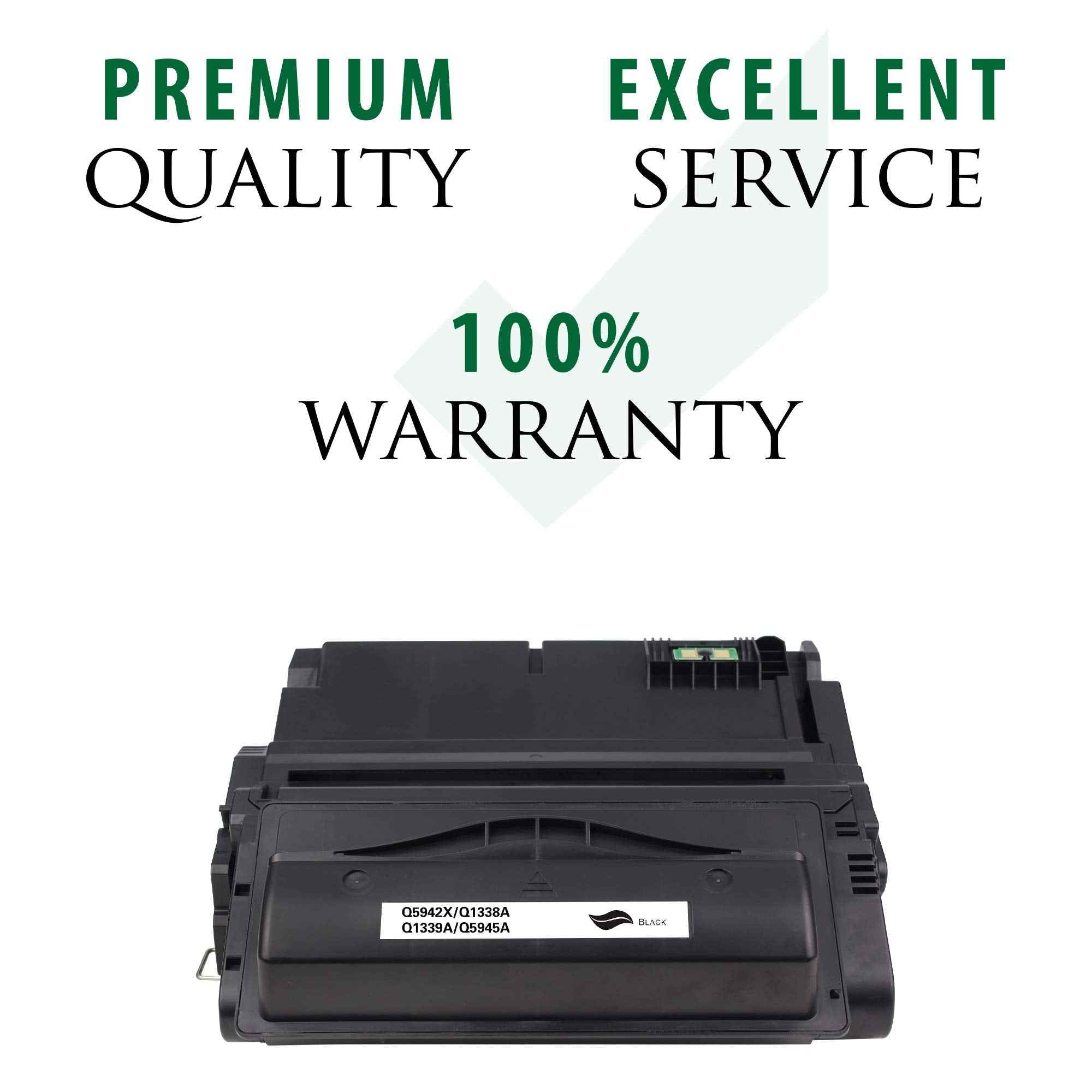 Premium Ink&Toner | Re-Manufactured Toner Cartridge Replacement for Q5942X(Universal with Q1338A/Q1339A/Q5945A) – Standard Yield Laser Printer Cartridge Compatible with HP