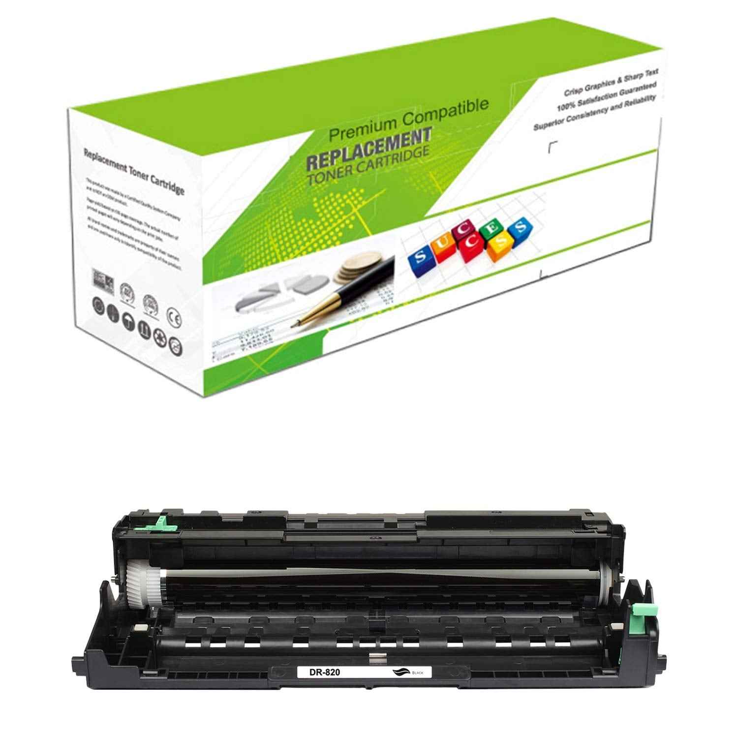 Premium Ink&Toner | Re-Manufactured Toner Drum Replacement for DR-820 – Standard Yield Laser Printer Drum Compatible with Brother