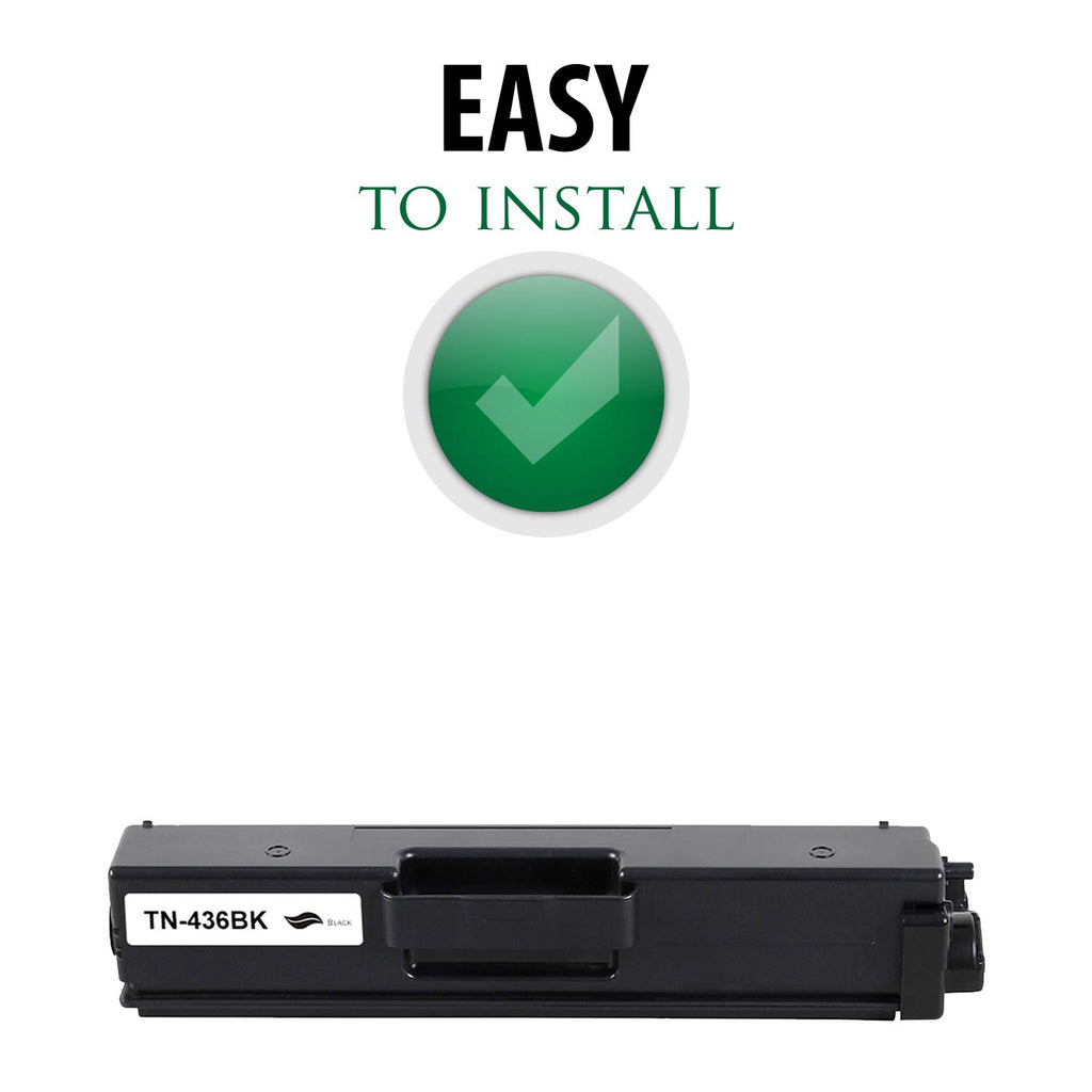 Remanufactured Toner Cartridge Replacement for TN-436BK | Standard Yield Laser Printer Cartridge Compatible with Brother HL-L8360CDW/L8360CDWT/L9310CDW, MFC-L8900CDW/L9570CDW by Premium Ink&Toner