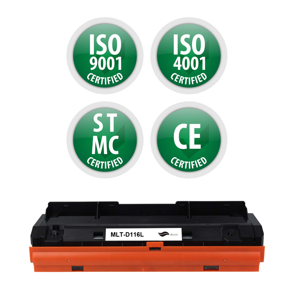 Premium Ink&Toner | Re-Manufactured Toner Cartridge Replacement for MLT-D116L – Standard Yield Laser Printer Cartridge Compatible with Samsung