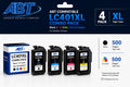 ABT Compatible LC401XL Ink Cartridge Combo Pack Replacement for Brother LC401XL Black Cyan Magenta Yellow Ink Cartridges High Yield Works with MFC-J1010DW MFC-J1012DW MFC-J1170DW