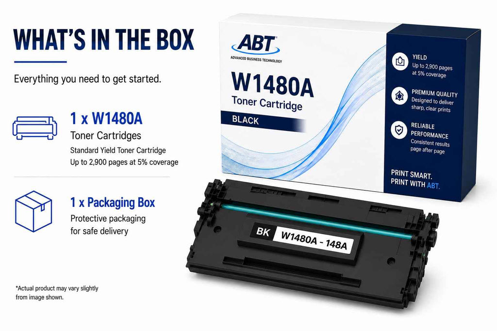 ABT Compatible W1480A Toner Cartridge Replacement for HP 148A Toner Cartridge W1480A 148X W1480X Black Toner Cartridge with Chip Works with LaserJet Pro 4001dn 4001dw MFP 4101fdw Printers
