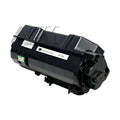 Black toner cartridge with label and green chip
