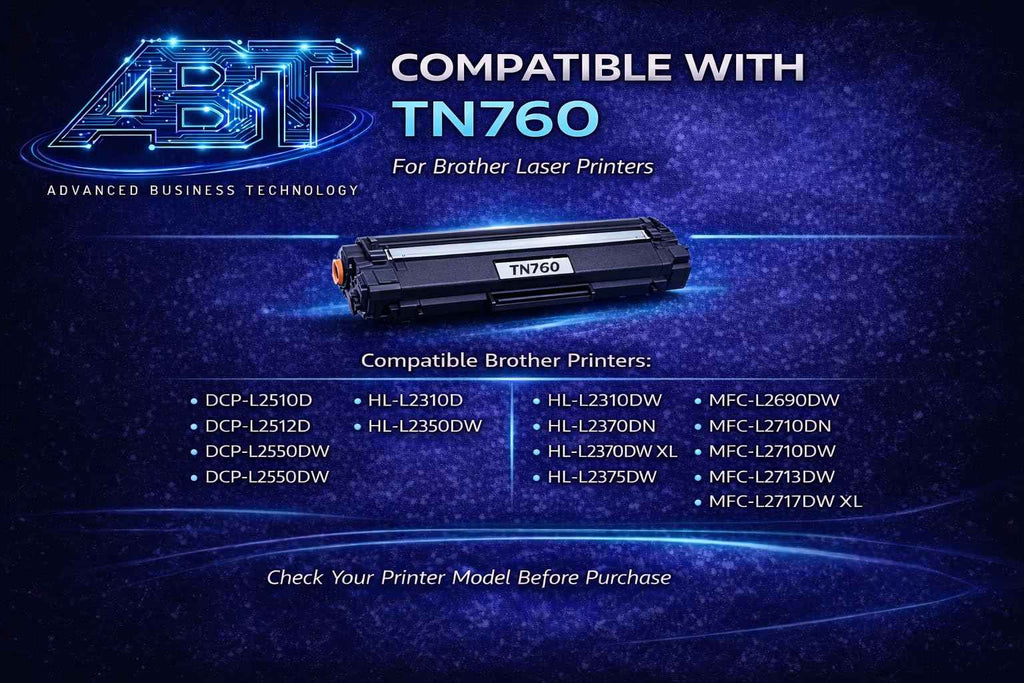TN760 Toner Cartridge Black, Compatible with Brother HL-L2350DW HL-L2370DW MFC-L2750DW Series Printers, High Yield, 1-Pack