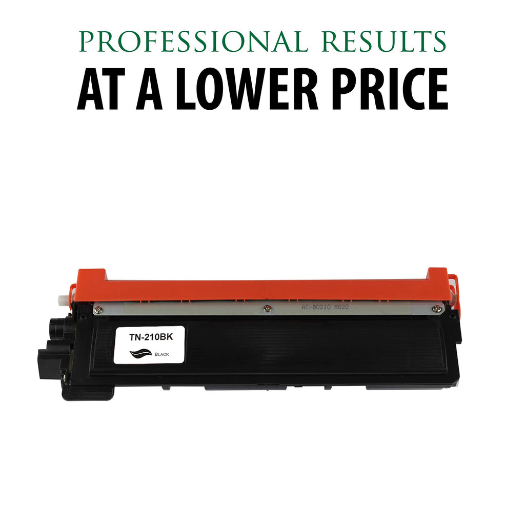 Premium Ink&Toner | Re-Manufactured Toner Cartridge Replacement for TN-210BK – Standard Yield Laser Printer Cartridge Compatible with Brother