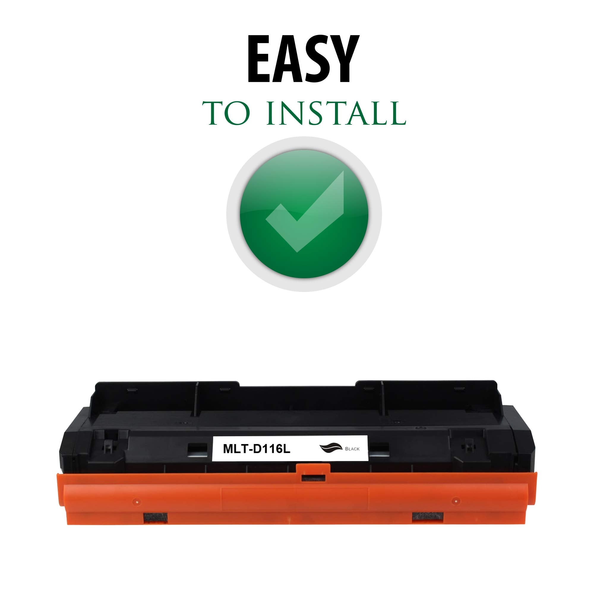 Premium Ink&Toner | Re-Manufactured Toner Cartridge Replacement for MLT-D116L – Standard Yield Laser Printer Cartridge Compatible with Samsung
