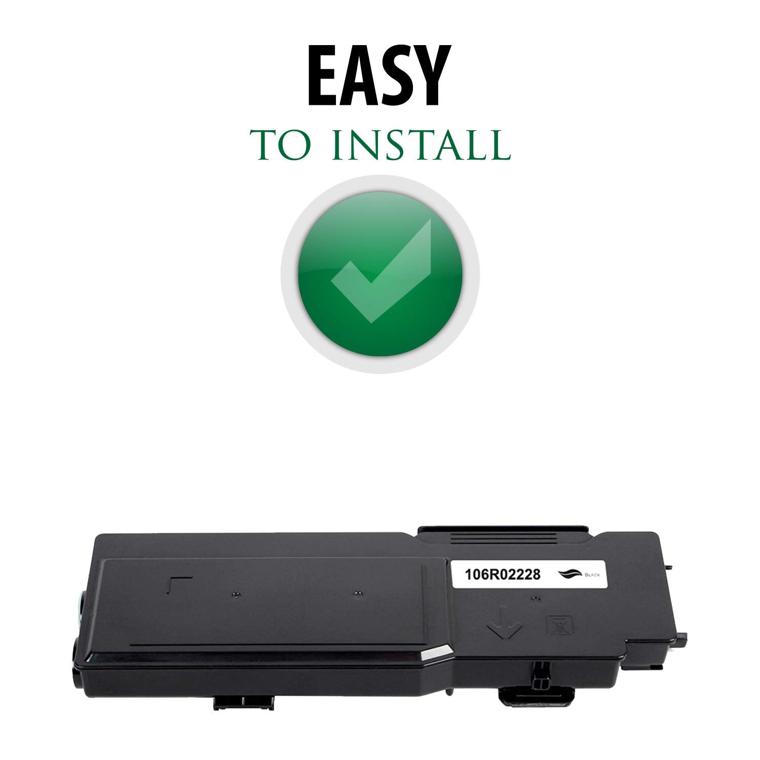 Premium Ink&Toner | Re-Manufactured Toner Cartridge Replacement for 106R02228 – Standard Yield Laser Printer Cartridge Compatible with Xerox