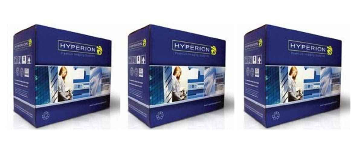 Packaging view of three blue toner cartridge boxes for TN630, featuring graphic design and brand logo.