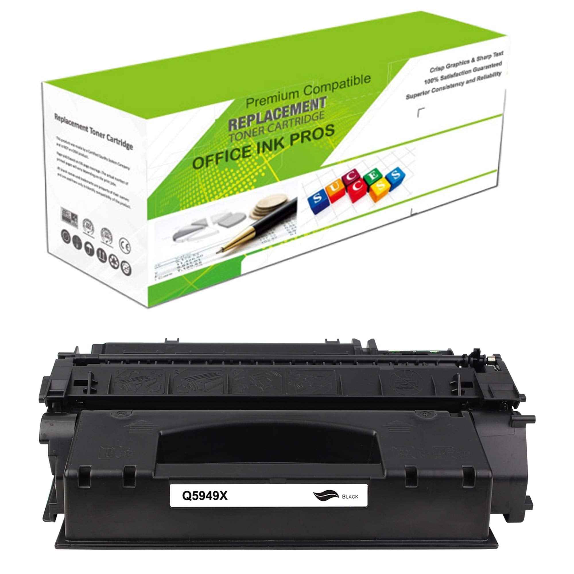 Premium Ink&Toner | Re-Manufactured Toner Cartridge Replacement for Q5949X(Universal with Q7553X) – Standard Yield Laser Printer Cartridge Compatible with Canon, HP