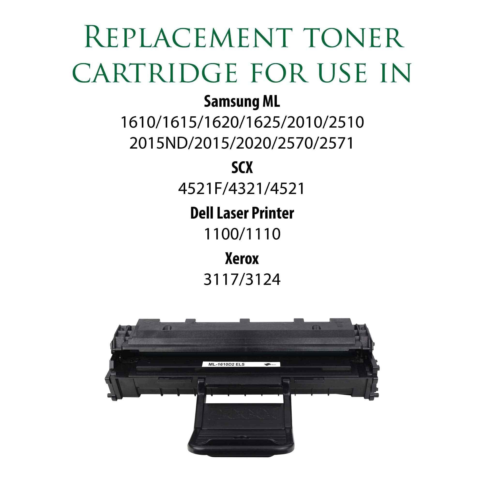 Premium Ink&Toner | Re-Manufactured Toner Cartridge Replacement for ML-1610D2 – Standard Yield Laser Printer Cartridge Compatible with Dell, Samsung