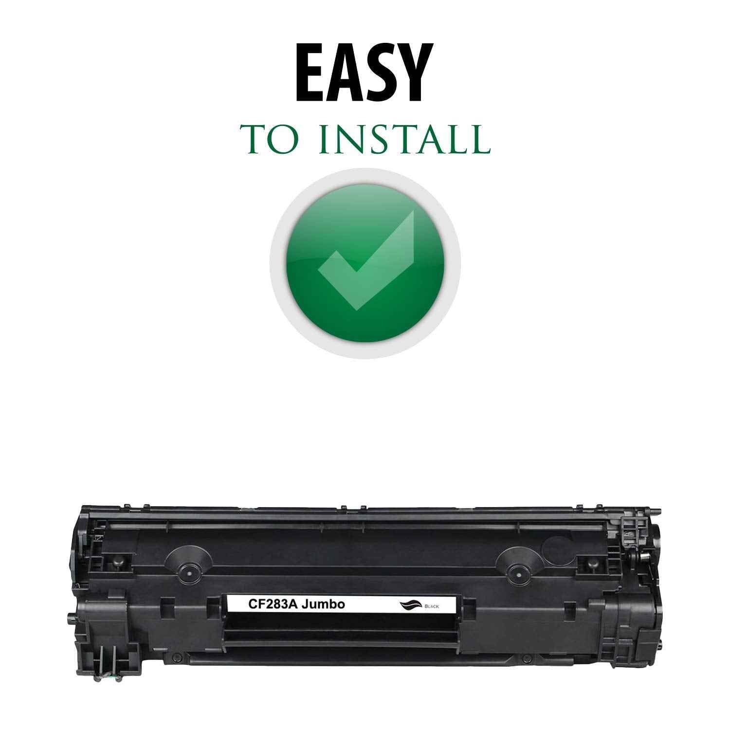 Compatible with HP Toner Cartridge Replacement for CF283A Laserjet Pro MFP M125a/M125nw/M125rnw/M126a/M126nw/M127fn/M128fn/M128fp/M128fw | Standard Yield Laser Printer 2.5K Yield by Premium Ink&Toner