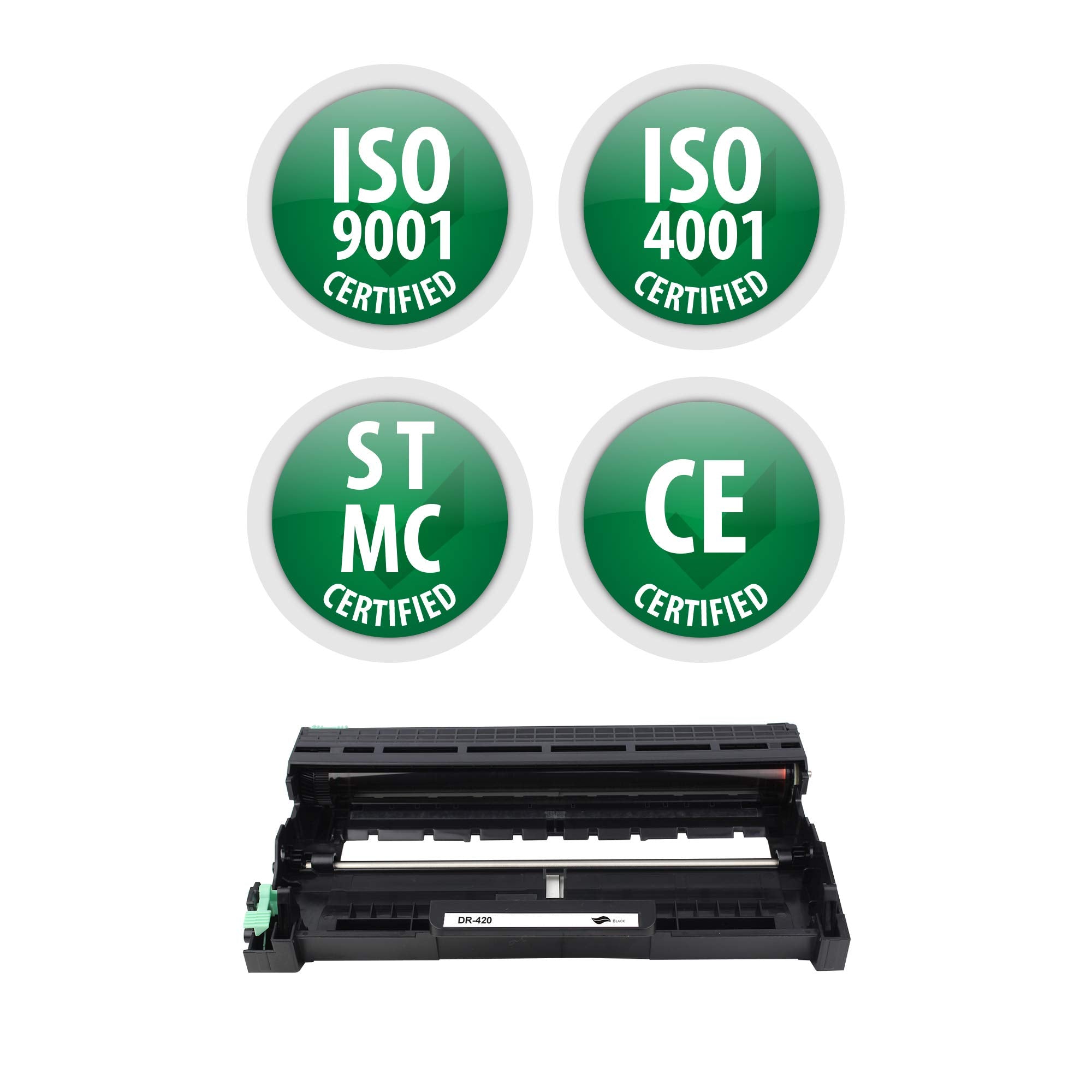 Premium Ink&Toner | Re-Manufactured Toner Drum Replacement for DR-420 – Standard Yield Laser Printer Drum Compatible with Brother