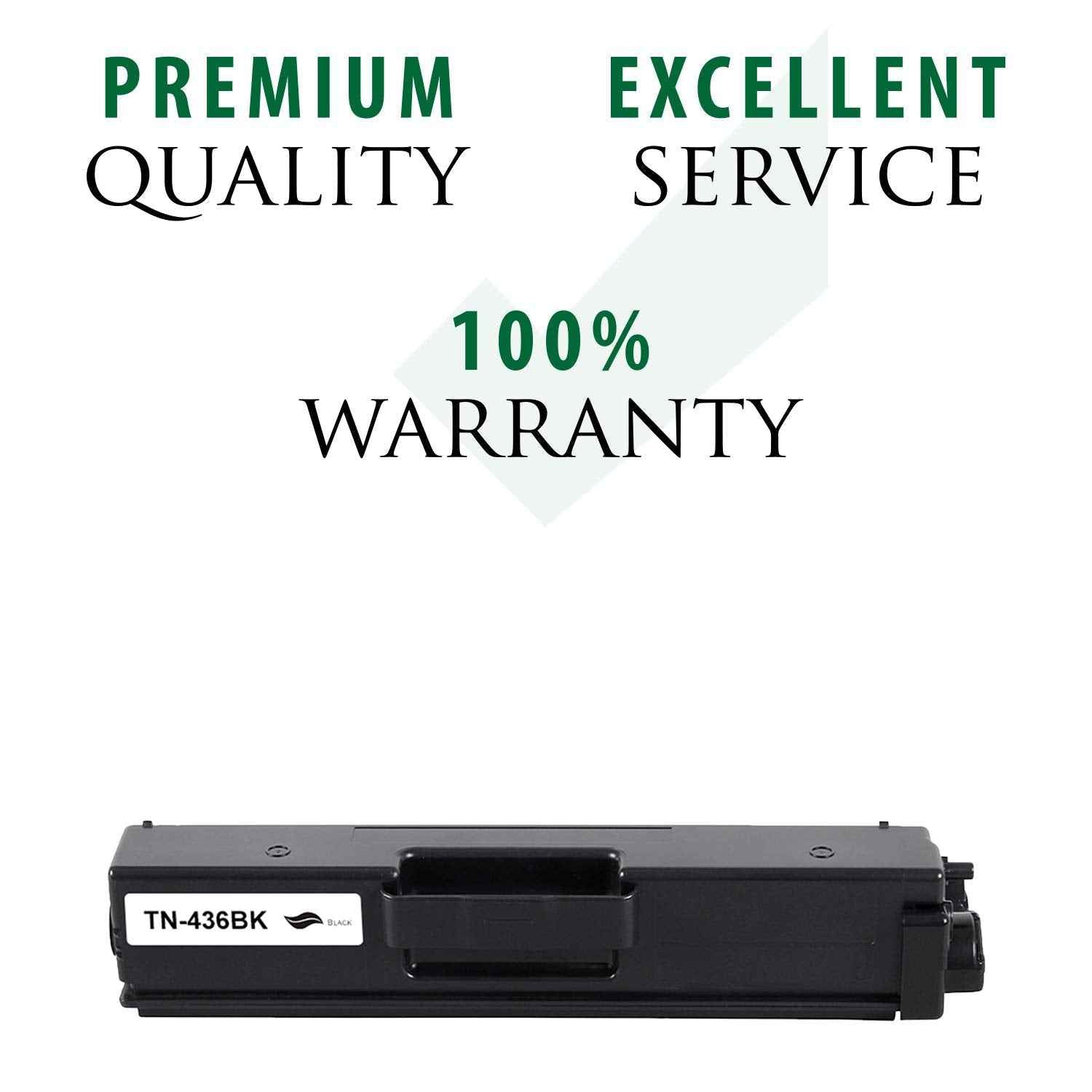 Remanufactured Toner Cartridge Replacement for TN-436BK | Standard Yield Laser Printer Cartridge Compatible with Brother HL-L8360CDW/L8360CDWT/L9310CDW, MFC-L8900CDW/L9570CDW by Premium Ink&Toner