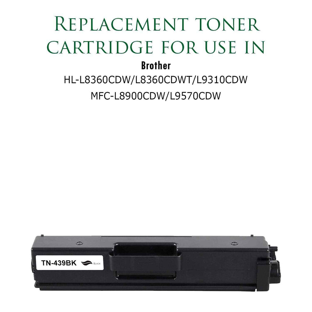 Premium Ink&Toner | Re-Manufactured Toner Cartridge Replacement for TN-439BK – Standard Yield Laser Printer Cartridge Compatible with Brother