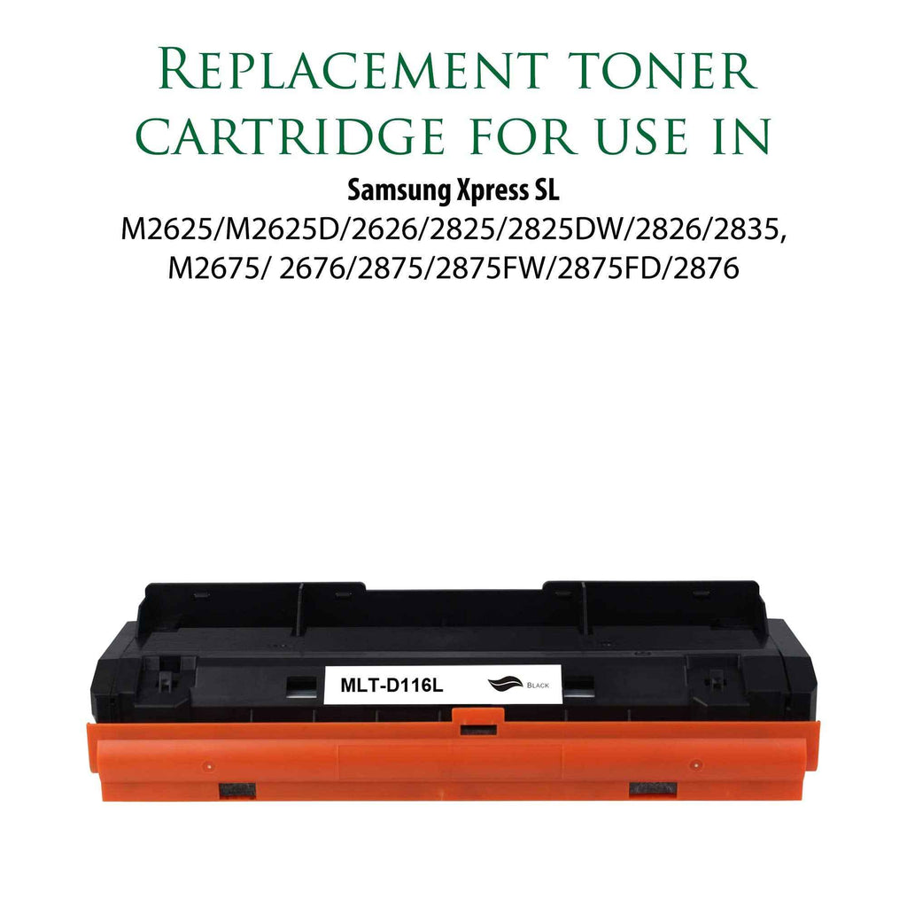 Premium Ink&Toner | Re-Manufactured Toner Cartridge Replacement for MLT-D116L – Standard Yield Laser Printer Cartridge Compatible with Samsung