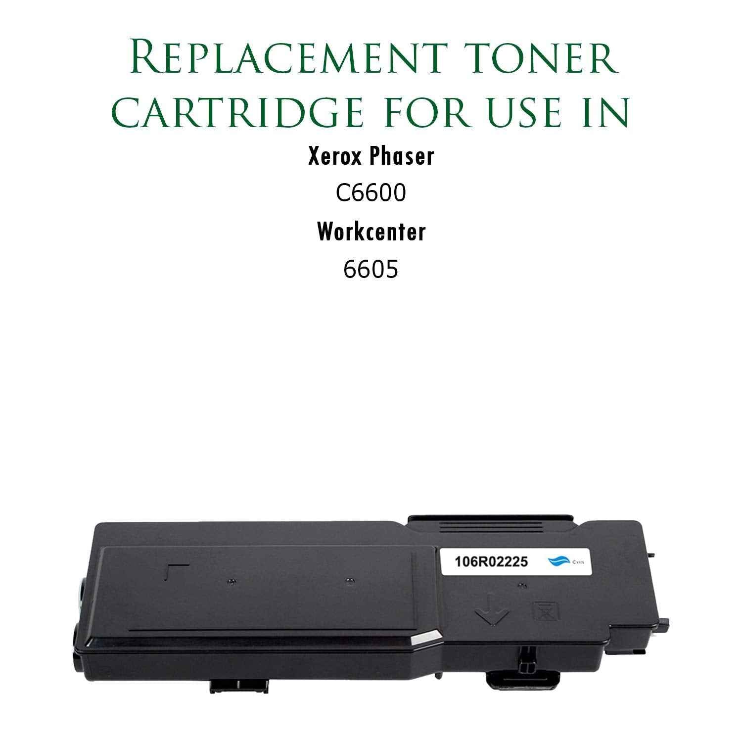 Premium Ink&Toner | Re-Manufactured Toner Cartridge Replacement for 106R02225 – Standard Yield Laser Printer Cartridge Compatible with Xerox