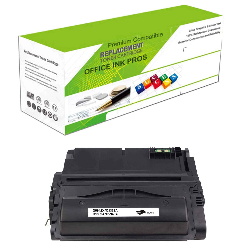 Premium Ink&Toner | Re-Manufactured Toner Cartridge Replacement for Q5942X(Universal with Q1338A/Q1339A/Q5945A) – Standard Yield Laser Printer Cartridge Compatible with HP