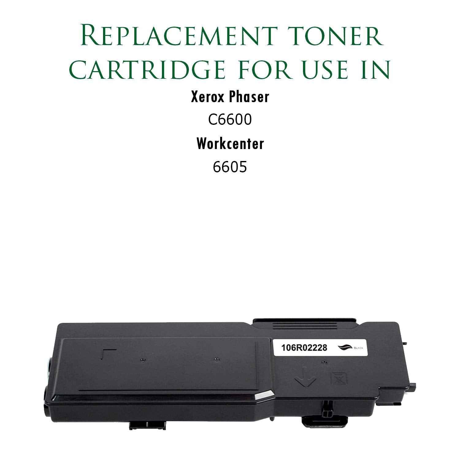 Premium Ink&Toner | Re-Manufactured Toner Cartridge Replacement for 106R02228 – Standard Yield Laser Printer Cartridge Compatible with Xerox