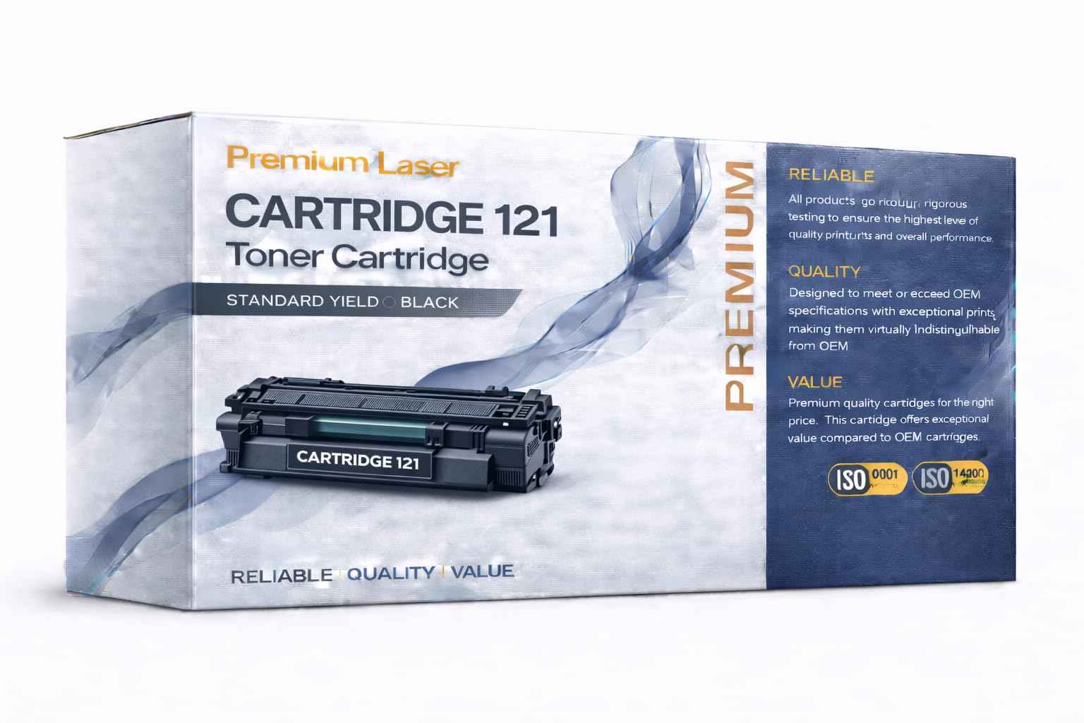 Cartridge 121 Toner Cartridge Black, Compatible with Canon imageCLASS D1620 D1650 Printers, Standard Yield, 1-Pack