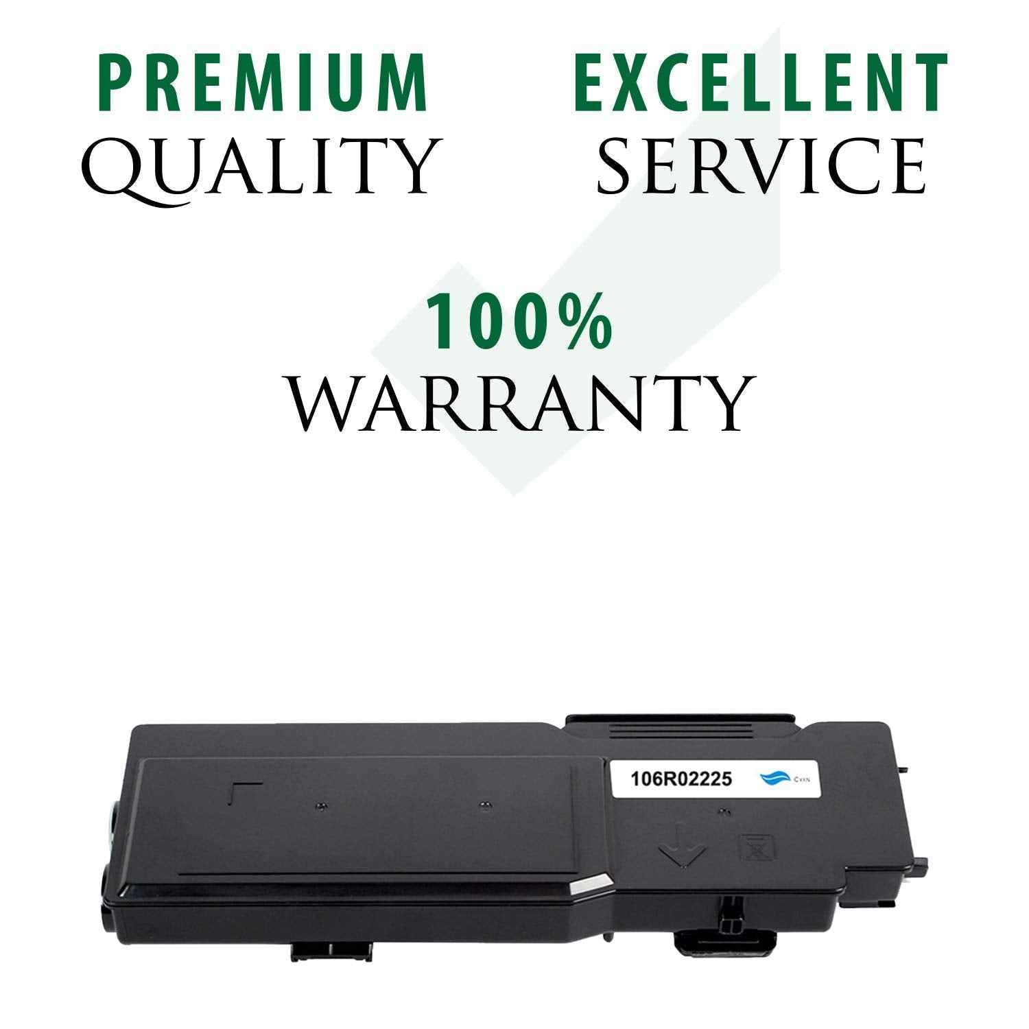 Premium Ink&Toner | Re-Manufactured Toner Cartridge Replacement for 106R02225 – Standard Yield Laser Printer Cartridge Compatible with Xerox