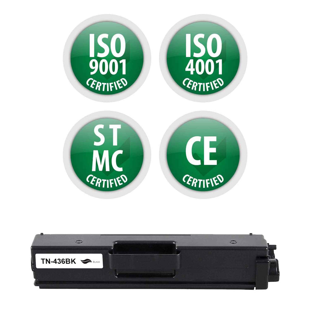 Remanufactured Toner Cartridge Replacement for TN-436BK | Standard Yield Laser Printer Cartridge Compatible with Brother HL-L8360CDW/L8360CDWT/L9310CDW, MFC-L8900CDW/L9570CDW by Premium Ink&Toner