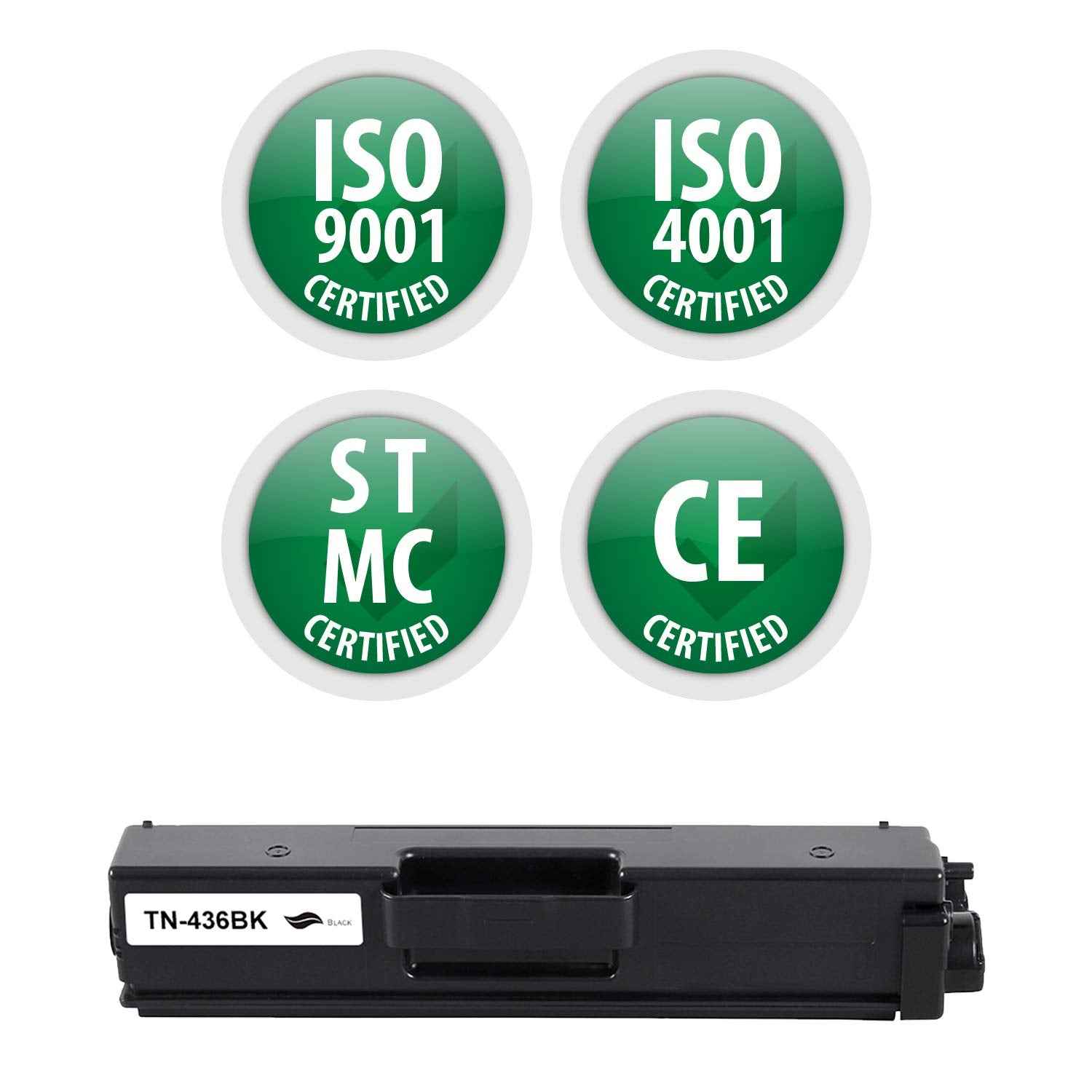 Remanufactured Toner Cartridge Replacement for TN-436BK | Standard Yield Laser Printer Cartridge Compatible with Brother HL-L8360CDW/L8360CDWT/L9310CDW, MFC-L8900CDW/L9570CDW by Premium Ink&Toner