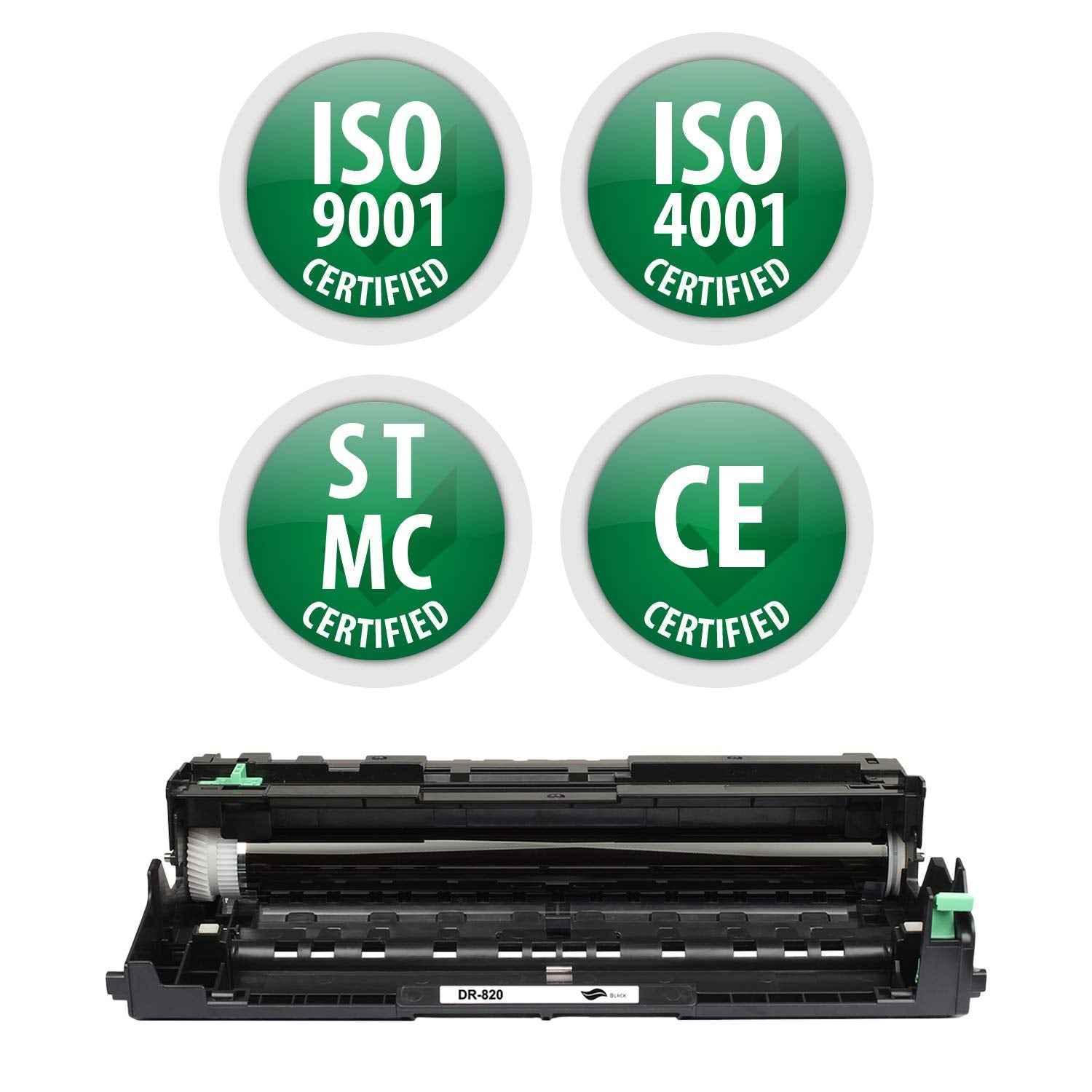 Premium Ink&Toner | Re-Manufactured Toner Drum Replacement for DR-820 – Standard Yield Laser Printer Drum Compatible with Brother