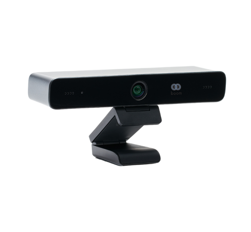 Boom MEZZO4K conference camera with wide-angle lens and front indicator lights