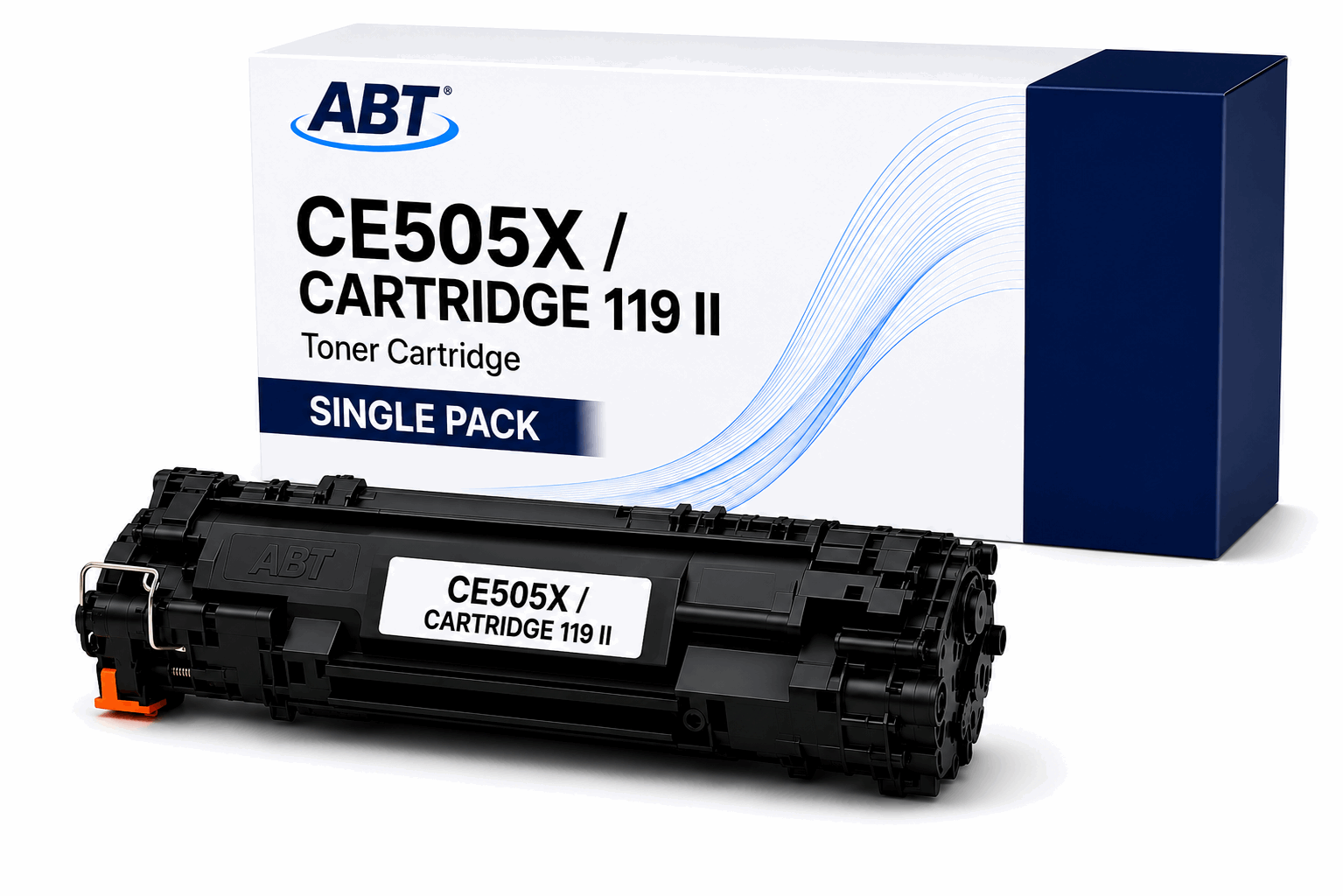 Compatible HP CE505X 05X / Canon Cartridge 119 II High-Yield Black Toner | 6,500 Pages | Also Replaces CE505A 05A | HP LaserJet P2035 P2055DN | Canon ImageClass i-SENSYS LBP MF Series