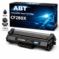 Black ABT CF280X compatible toner cartridge with cartridge case