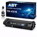 Packaging of the TN431BK black toner cartridge, showcasing its compatibility and new condition.