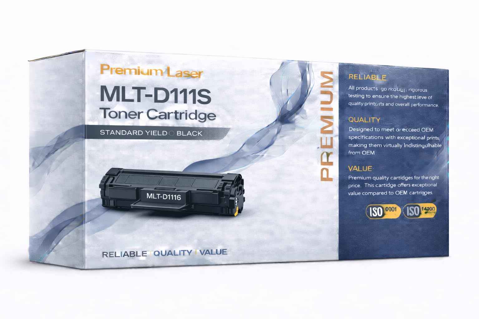 MLT-D111S Toner Cartridge Black, Compatible with Samsung Xpress CL-2026 SL-M2020 M2070 Series Printers, Standard Yield, 1-Pack