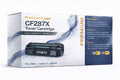 Black CF287X toner cartridge in retail box