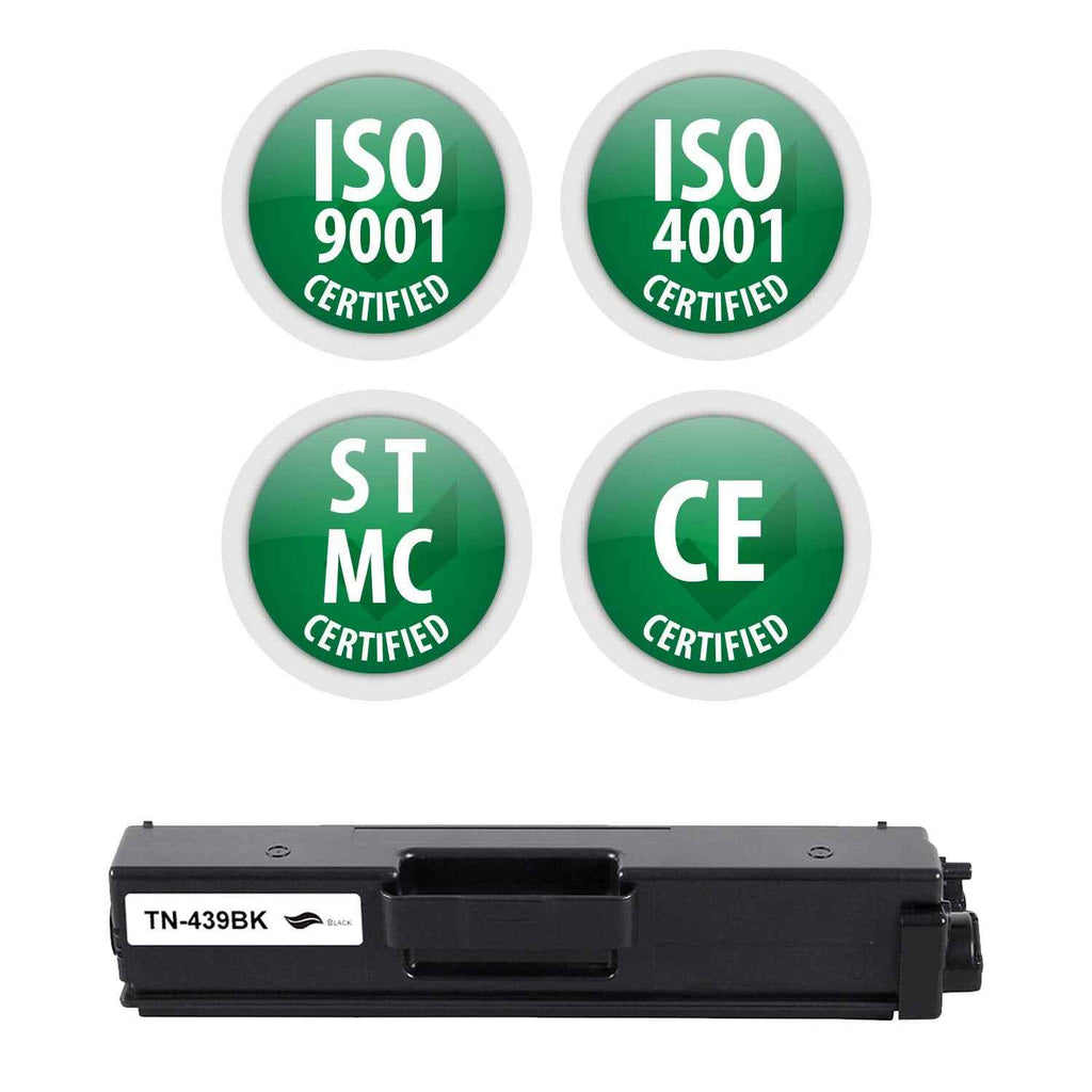 Premium Ink&Toner | Re-Manufactured Toner Cartridge Replacement for TN-439BK – Standard Yield Laser Printer Cartridge Compatible with Brother