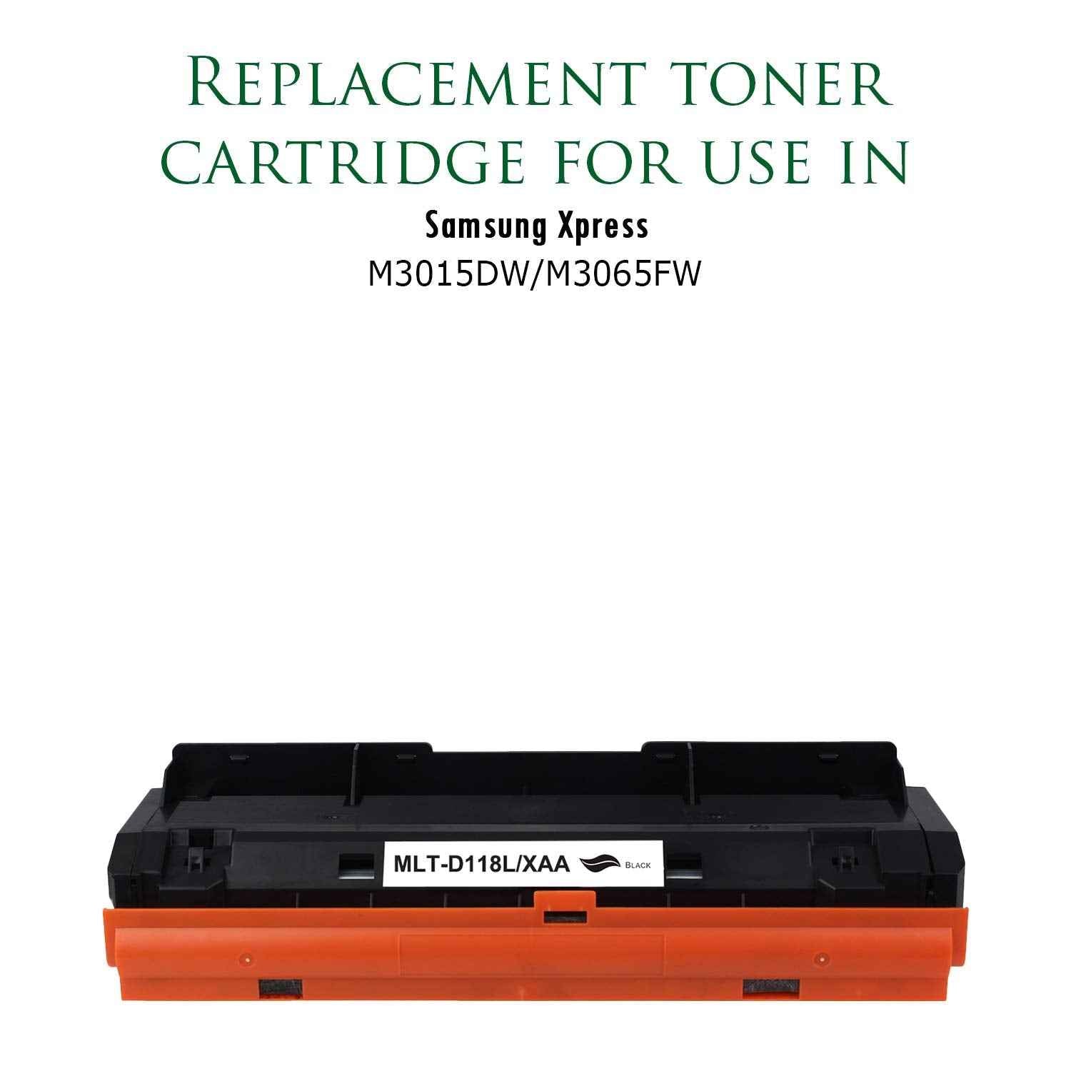Re-Manufactured Toner Cartridge Replacement for MLT-D118L/XAA | Standard Yield Laser Printer Cartridge Compatible with Samsung Xpress M3015DW/M3065FW - Black by Premium Ink&Toner