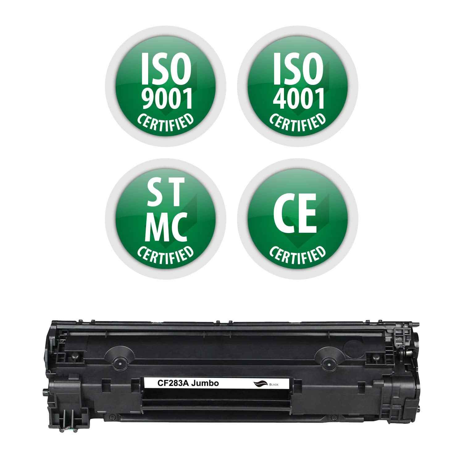 Compatible with HP Toner Cartridge Replacement for CF283A Laserjet Pro MFP M125a/M125nw/M125rnw/M126a/M126nw/M127fn/M128fn/M128fp/M128fw | Standard Yield Laser Printer 2.5K Yield by Premium Ink&Toner