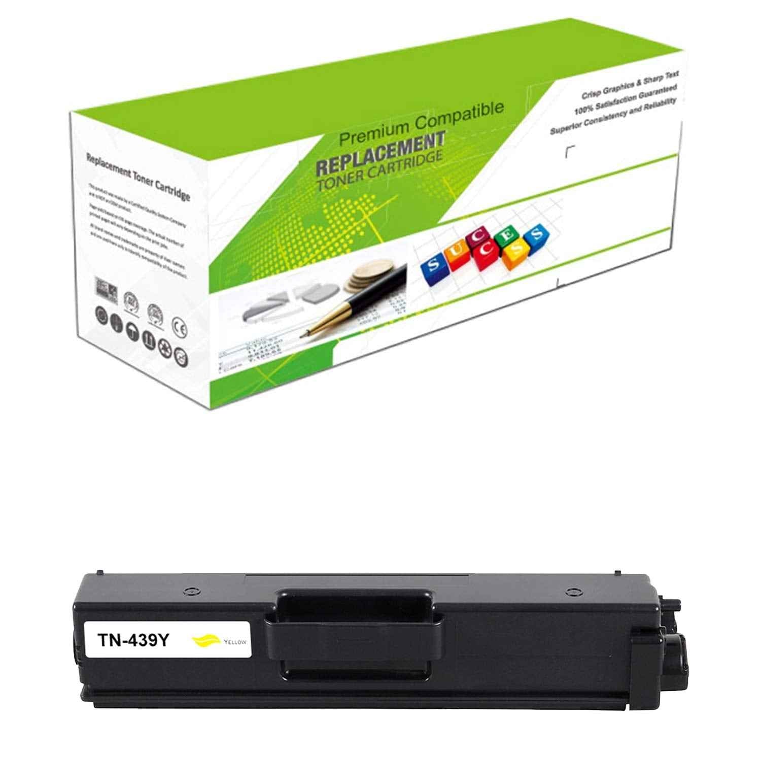 Premium Ink&Toner | Re-Manufactured Toner Cartridge Replacement for TN-439Y – Standard Yield Laser Printer Cartridge Compatible with Brother