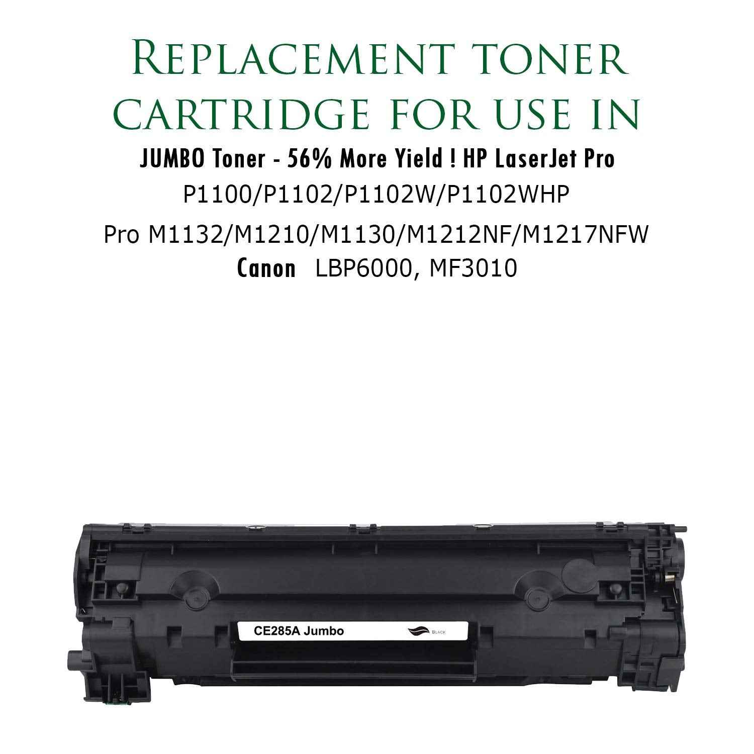 Premium Ink&Toner | Re-Manufactured Toner Cartridge Replacement for CE285A Jumbo â€“ Standard Yield Laser Printer Cartridge Compatible with Canon, HP