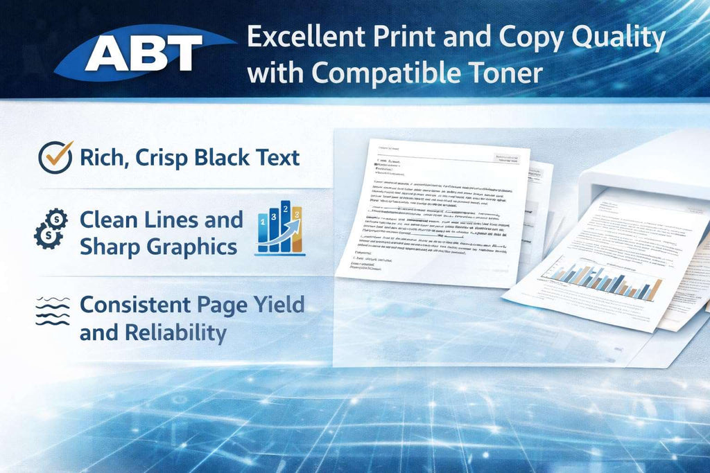 Compatible toner concept with printed documents and charts