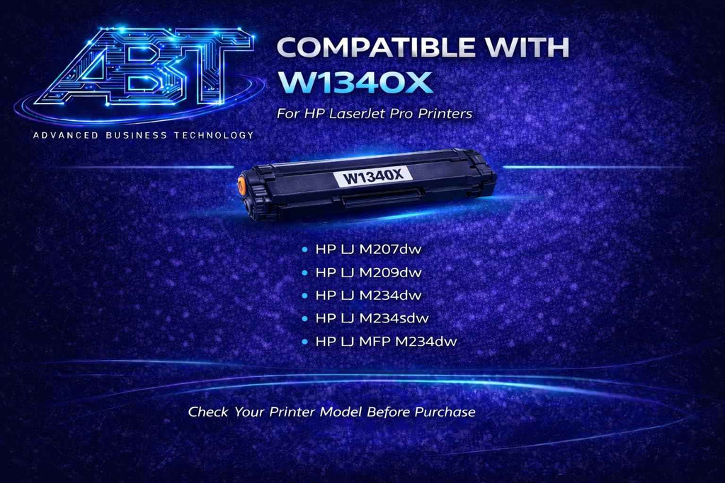 W1340X Toner Cartridge Black (134X), Compatible with HP LaserJet Pro M207dw M209dw M234dw M234sdw MFP M234dw, High Yield, 1-Pack
