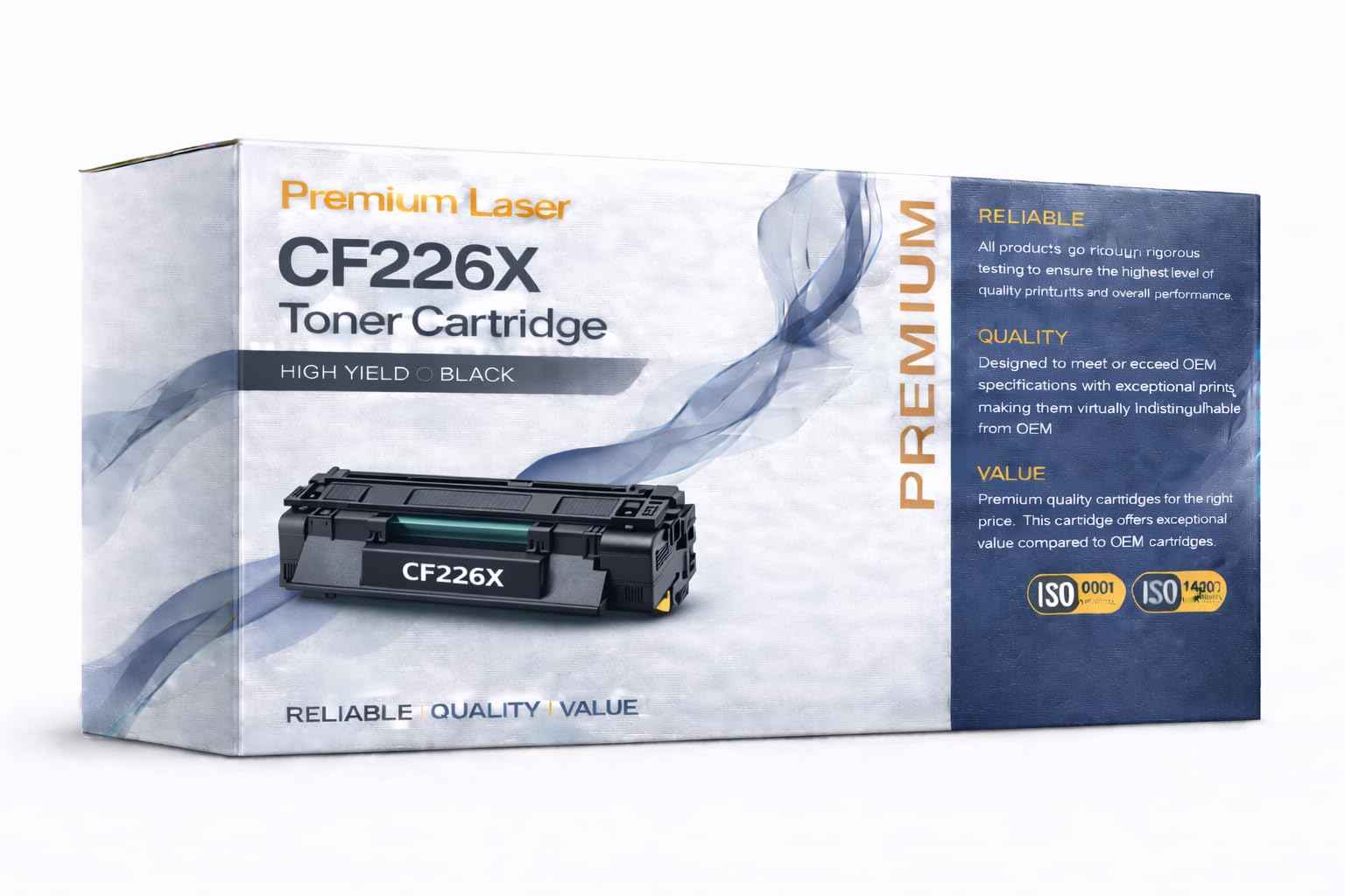 CF226X Toner Cartridge Black (26X), Compatible with HP LaserJet Pro M402 M426 Series Printers, High Yield, 1-Pack
