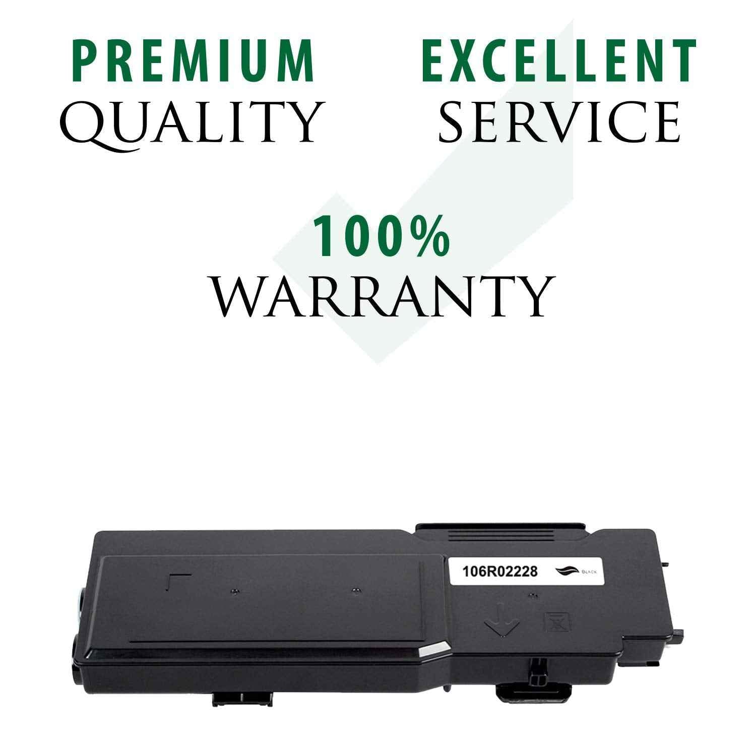 Premium Ink&Toner | Re-Manufactured Toner Cartridge Replacement for 106R02228 – Standard Yield Laser Printer Cartridge Compatible with Xerox