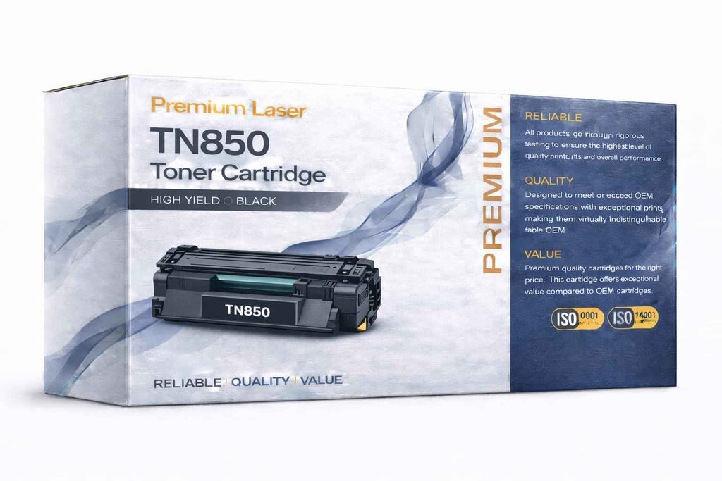 TN850 Toner Cartridge Black, Compatible with Brother HL-L5000 L6000 & MFC-L5000 L6000 Series Printers, High Yield, 1-Pack