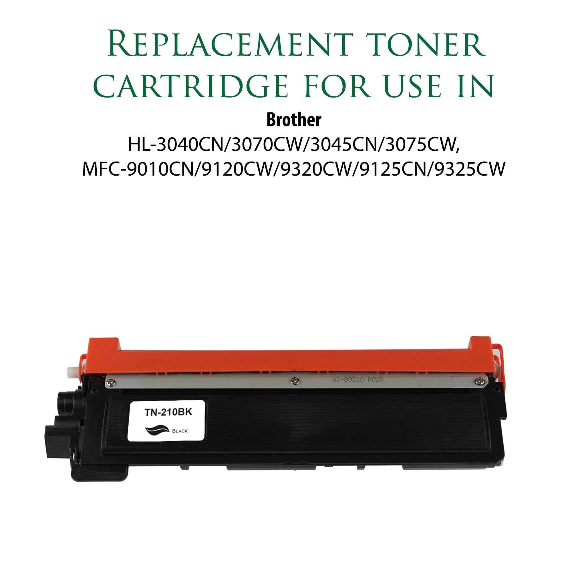 Premium Ink&Toner | Re-Manufactured Toner Cartridge Replacement for TN-210BK – Standard Yield Laser Printer Cartridge Compatible with Brother