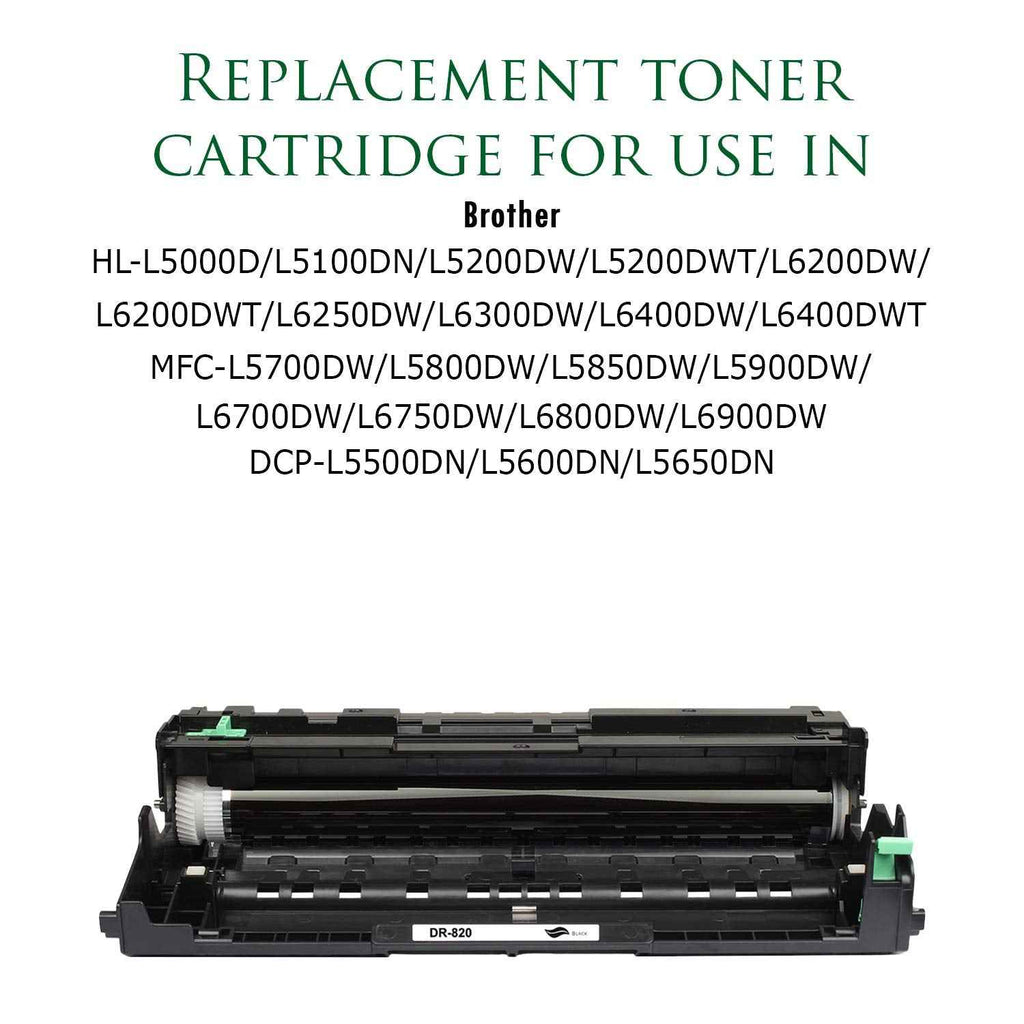 Premium Ink&Toner | Re-Manufactured Toner Drum Replacement for DR-820 – Standard Yield Laser Printer Drum Compatible with Brother