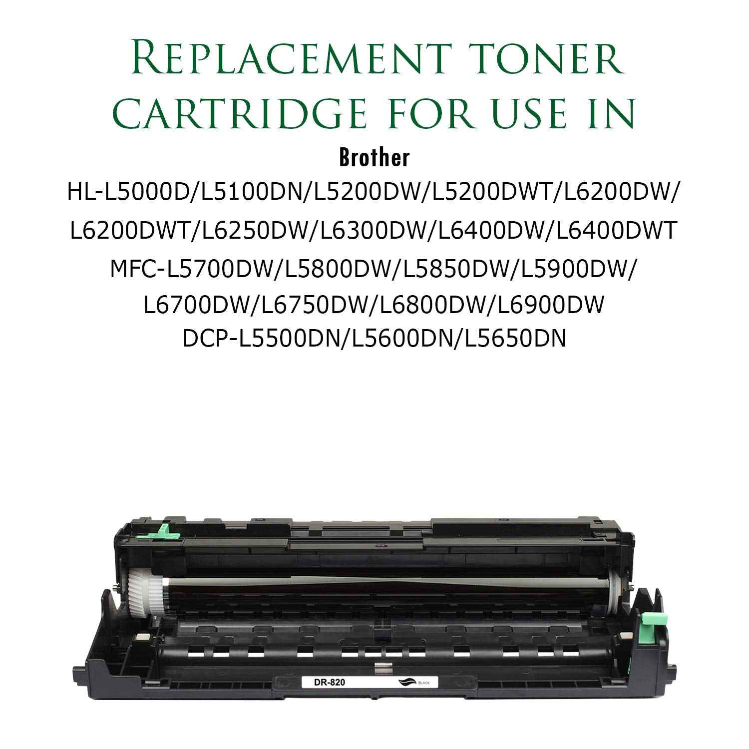 Premium Ink&Toner | Re-Manufactured Toner Drum Replacement for DR-820 – Standard Yield Laser Printer Drum Compatible with Brother