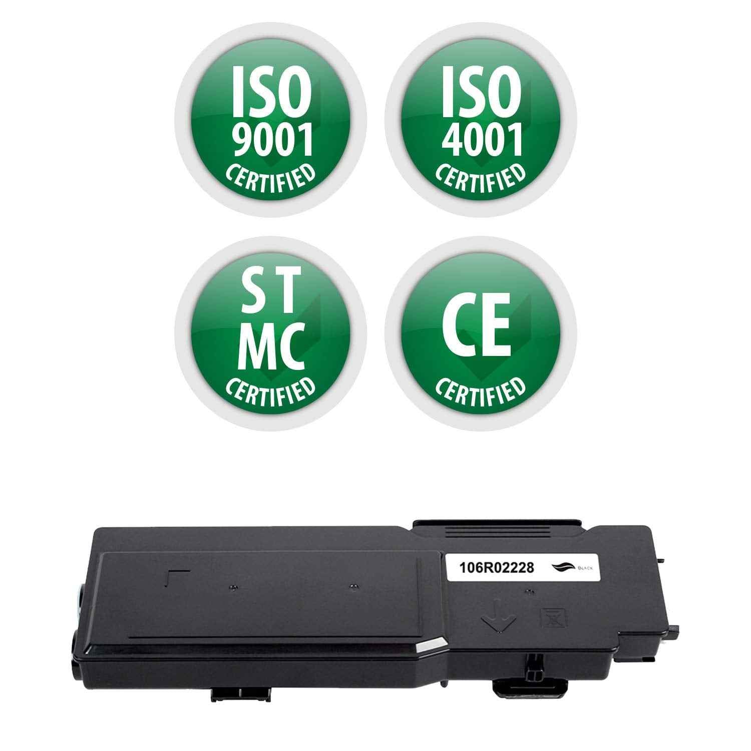Premium Ink&Toner | Re-Manufactured Toner Cartridge Replacement for 106R02228 – Standard Yield Laser Printer Cartridge Compatible with Xerox