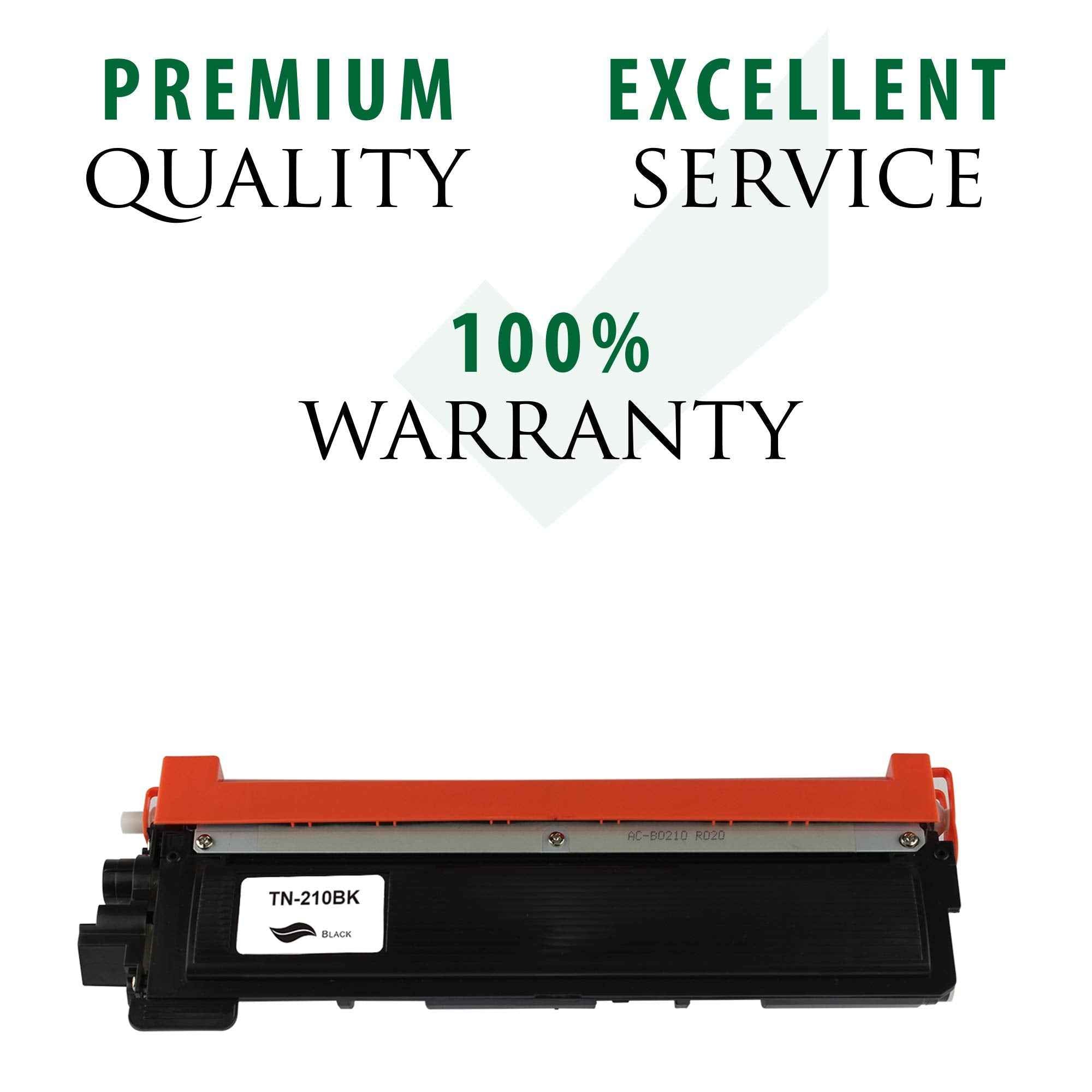 Premium Ink&Toner | Re-Manufactured Toner Cartridge Replacement for TN-210BK – Standard Yield Laser Printer Cartridge Compatible with Brother