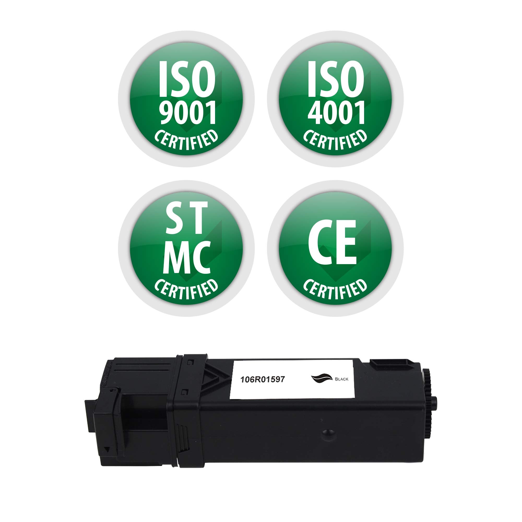 Premium Ink&Toner | Re-Manufactured Toner Cartridge Replacement for 106R01597 – Standard Yield Laser Printer Cartridge Compatible with Xerox
