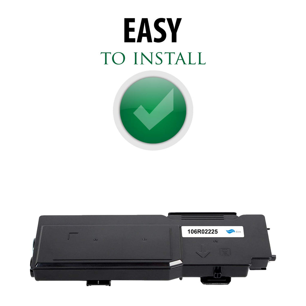 Premium Ink&Toner | Re-Manufactured Toner Cartridge Replacement for 106R02225 – Standard Yield Laser Printer Cartridge Compatible with Xerox
